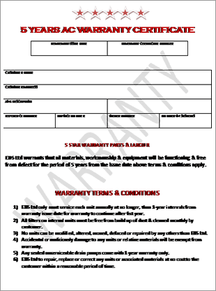 EDS Warranty